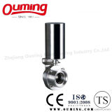 Sanitary Pneumatic Butterfly Valve with Threaded End