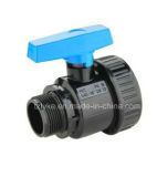 PVC Single Union Ball Valve (M*F, BSPT/NPT Standard) for Agriculture with ISO9001