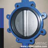 Fluorine Lined/PTFE Lining Stainless Steel A351 CF8m Lug Butterfly Valve
