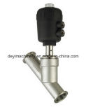 Ss304 Sanitary Stainless Steel Clamped Angle Seat Valve (DY-SV026)