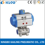 CF8m 1000 Wog Pneumatic Ball Valve with CE Certificate