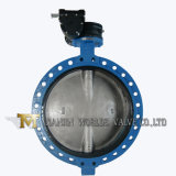 Single Flange Worm Gear Operated Wafer Butterfly Valve D371X-10