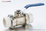 PPR Ball Valve with Brass Body and Stainless Steel Handle