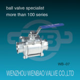 3PC Quick Connect Stainless Steel 304 Ball Valve Dn50