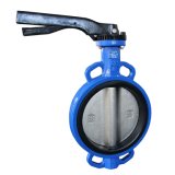 8 Inches Aluminum Handle Ci Body Wafer Butterfly Valve 10k