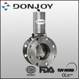 Stainless Steel Sanitary Pneumatic Flange Butterfly Valve