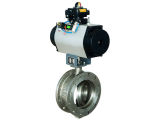 High Temperature Metal Hard Sealing Double-Eccentric Center Butterfly Valve