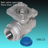 2PC Investment Casting Stainless Steel Ball Valve