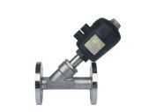 Ss304 Pneumatic Flanged Angle Seat Valve