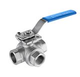 3way Ball Valve with Direct Mounting Pad 1000wog