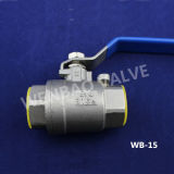 2-Part Stainless Steel 316L Ball Valve with Threaded Ends