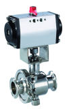 Stainless Steel Pneumatic Ball Valve (Clamped )