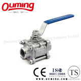 3PC Stainless Steel Butt Welding Ball Valve with Handle