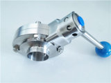 Weld Sanitary Stainless Steel 304 Butterfly Valve