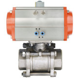 2PC Stainless Steel Pneumatic Ball Valve
