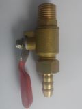 Copper Ball Valve/Red Level Handle