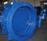 Ductile Iron Double Flanged Eccentric Butterfly Valve