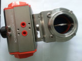 Stainless Steel Pneumatic Sanitary Clamped Butterfly Valve