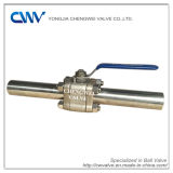 3PCS Forged Steel Ball Valve with Extended Pipe