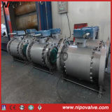 Forged Steel Flanged Trunnion Gear Operated Ball Valve