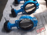 Cast Iron Rubber Seat Butterfly Valve Wafer End (D371J)