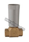 Brass Equal Female Thread Stop Valve with Plastic Handle