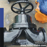 Pneumatic&Handwheel Weir Type Ci/C. I/Cast Iron Flanged FF Diaphragm Valve