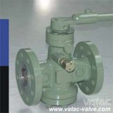Cast Steel Ss304/Ss316 RF Flanged Lever Operated Lubricated Plug Valve