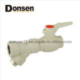 B Type Plastic Ball Valve with Brass Core and Single Female Threaded Filter
