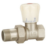 Brass Angle Radiator Valve with Nickle Plated (YD-RV013)