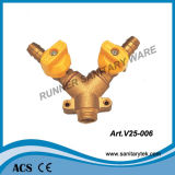 Brass Forged Y Type Gas Ball Valve (V25-006)