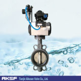 Pneumatic Control Butterfly Valve Valve with Limit Switch Box (D671X)