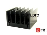 Natural Anodized Extruded Tubular Heater Radiator Fin (HS037)