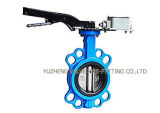 Cast Iron Plug Wafer Butterfly Valve with Limit Switch
