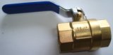 Lever Handle Brass Ball Valve with Brass Colour (YED-A2010)