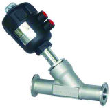 Sanitary Stainless Steel Clamped Angle Seat Valve