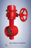 Red Colour Wafer Butterfly Valve