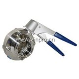 Clamped Sanitary Butterfly Valve
