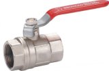 15mm Brass Ball Valve with Steel Hanlde Screw End (YED-A1008)