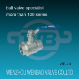 2-PC Female Threaded Stainless Steel Thermostatic Floating Ball Valve