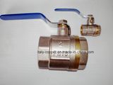 Female Brass Nickel Plated Full Bore Ball Valve (AV1055)