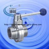 Sanitary Butterfly Valve with SMS Thread