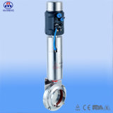 Sanitary Stainless Steel Weld Butterfly Valve with Stainless Steel Pneumatic Actuator Intelligent Electric Valve Positioner