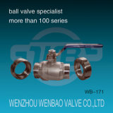 1-PC Male Threaded Stainless Steel Ball Valve with Manual Handle