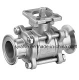 3PC Clamp Ball Valve with ISO 5211