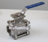 3-PC Ball Valve with Mounting Pad