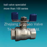 Stainless Steel 2PC Ball Valve with Butterfly Lever