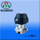 Plastic Pneumatic Actuator Stainless Steel Forge Three-Way Welded Diaphragm Valve (DIN-No. RG1036-)