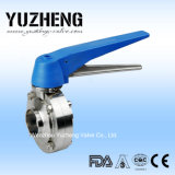 Sanitary More-Position Adjustable Welded Butterfly Valve