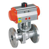 Pneumatic Flanged Stainless Steel Ball Valve